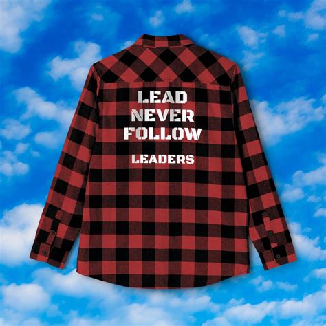 Chief Keef lead Never Follow Leaders Flannel Shirt Chicago Drill Y2k ...