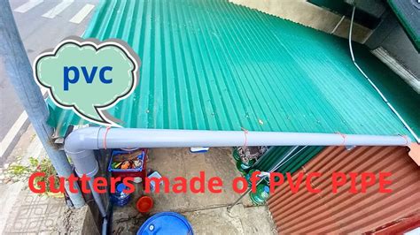 Image result for Using PVC Pipe for Gutters