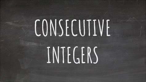 Image result for Consecutive Math Definition
