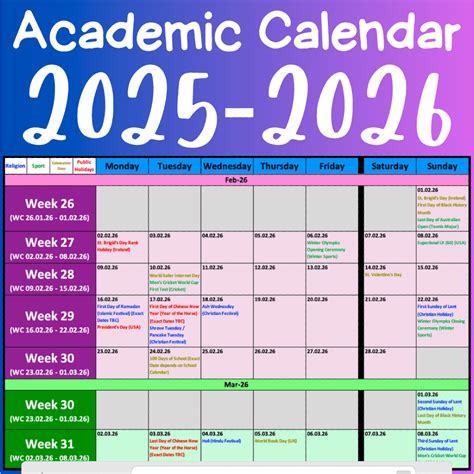 Rit Academic Calendar 2025-2026 - Printable Calendar