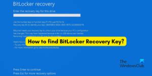 Image result for Lost BitLocker Recovery Key