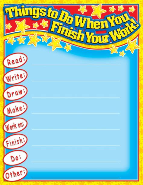 Buy Things to Do When You Finish Your Work Friendly Chart Book Online ...