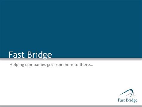 Image result for Fast Bridge Tutorial
