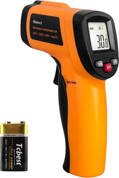 Helect Plastic Non-Contact Digital Laser Infrared Thermometer ...