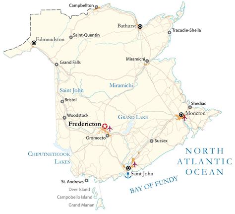 Map of New Brunswick - GIS Geography