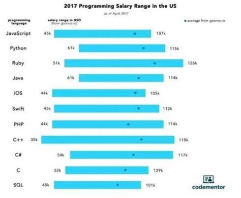 编程语言薪资排行榜_按编程语言分类的薪资和工作机会-CSDN博客