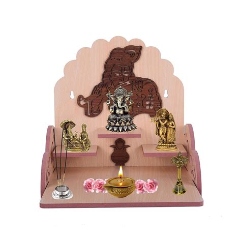 Buy Mandir Mall Wooden Singhasan Temple for God, Laddu Gopal Sinhasan ...