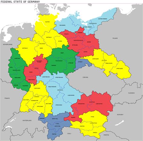 Just another Big Germany Map, but with subdivisions and sub ...