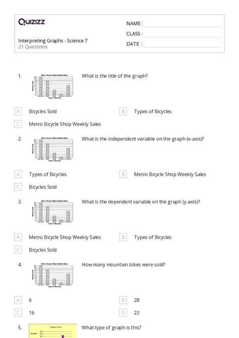 Image result for Interpreting Graphs Worksheet Answer Key