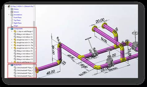 Image result for SolidWorks Pipe Drawing