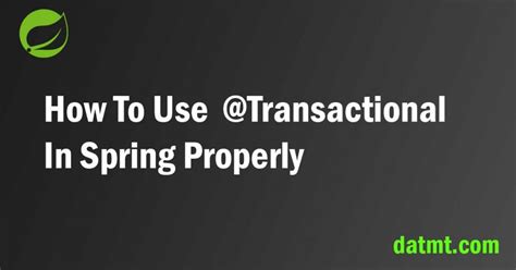 Image result for Transactional Spring