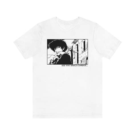 Cowboy Bebop Shirt, Spike Spiegel, Retro Vintage Anime Manga, 90s Anime ...