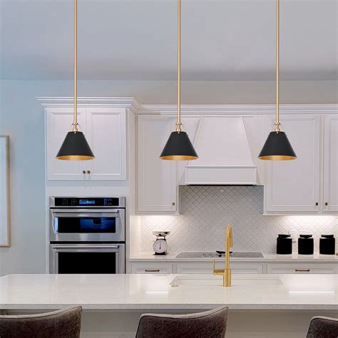 Kitchen Island Lights | Black kitchen island, Kitchen island lighting ...