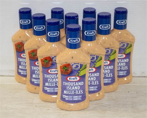 10 BOTTLES OF KRAFT THOUSAND ISLAND DRESSING