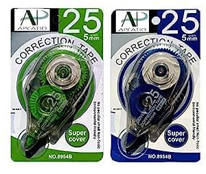 Big Correction Tape Smooth Rolling Sticky Light Set of 2 Pcs of 5 mm x ...