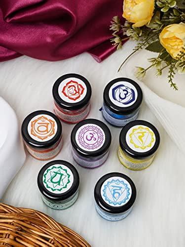 Divine Senses 7 Chakra Candle Set | Spiritual Candle Set for Meditation ...