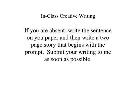 Short Script for Creative Writing Class Example 的图像结果