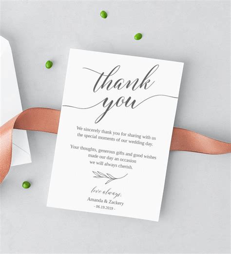 Template For Thank You Notes