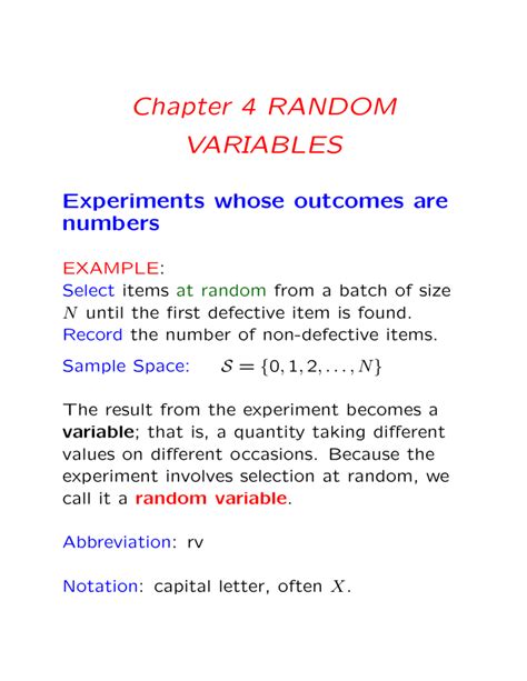 Statistics Random Variables 的图像结果