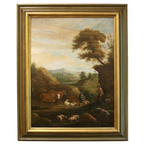 19th Century American Landscape Painting in Style of George Caleb ...