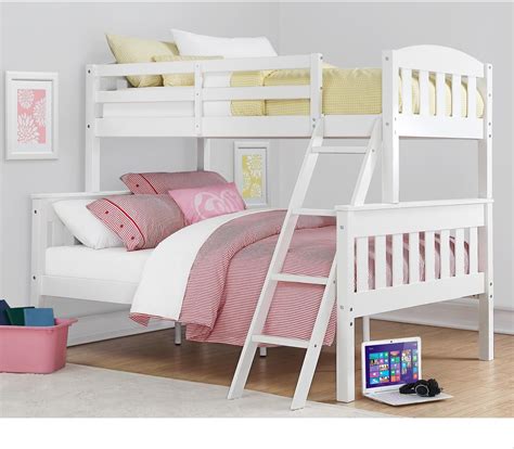 Amazon.com: Harper & Bright Designs Low Bunk Bed with Storage, Full ...