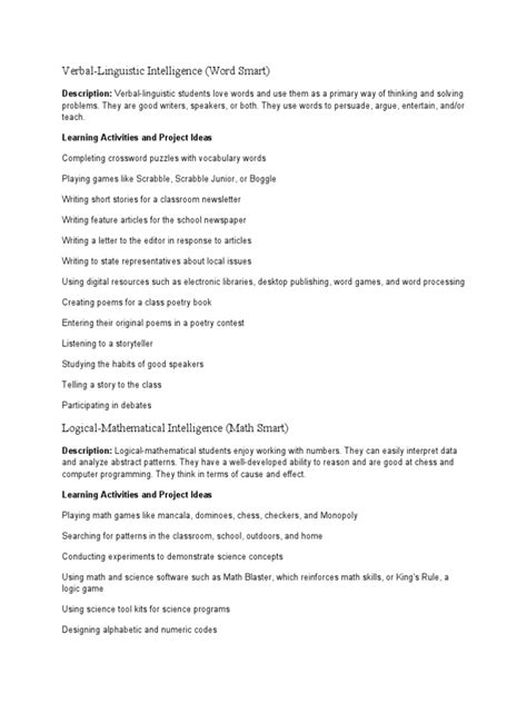 How to Teach Math Multiple Intelligences 的图像结果