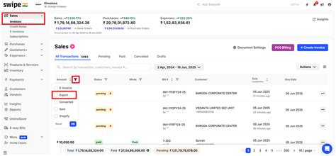 How to create an E-way bill for an Export invoice on web? - General - Swipe