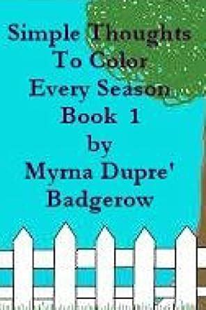Buy Simple Thoughts to Color Every Season Book Online at Low Prices in ...