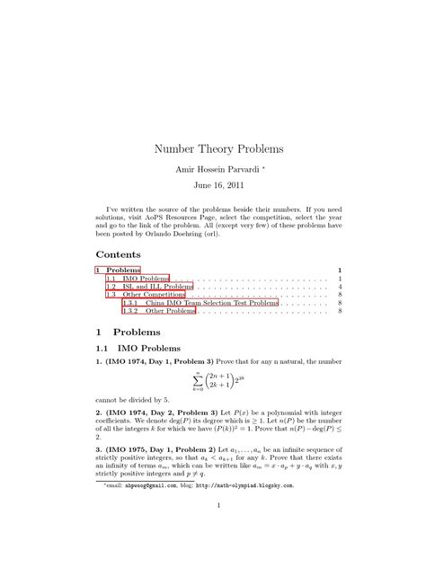 Image result for Number Theory Math Problems