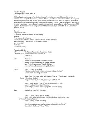 Fillable Online nyu Tentative Program - New York University - nyu Fax ...