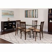 Image result for Espresso Wood Dining Table
