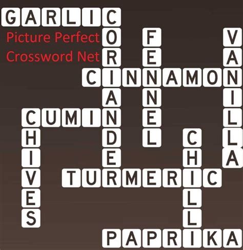 Herbs and Spices - Picture Perfect Crossword