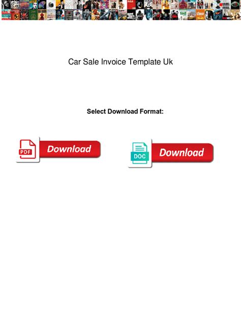Fillable Online Car Sale Invoice Template Uk. Car Sale Invoice Template ...