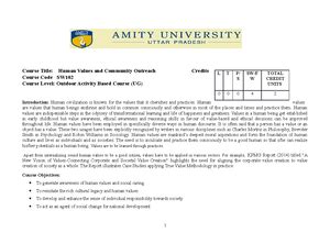 HVCO Final Report - HUMAN VALUES AND COMMUNITY OUTREACH (HVCO) REPORT ...