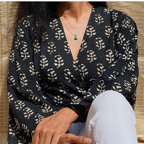 Black Wrap Top – Kaira by Nikita