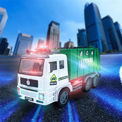 JoyX Garbage Truck for Kids with Lights, Sounds & India | Ubuy