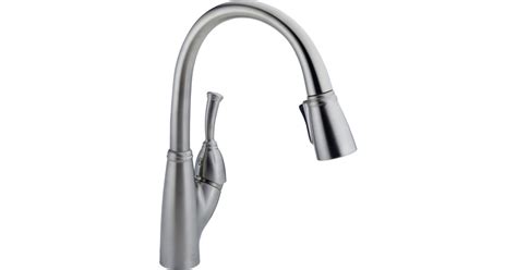 Delta 989-AR-DST Allora Pull-Down Kitchen Faucet with Magnetic Docking ...