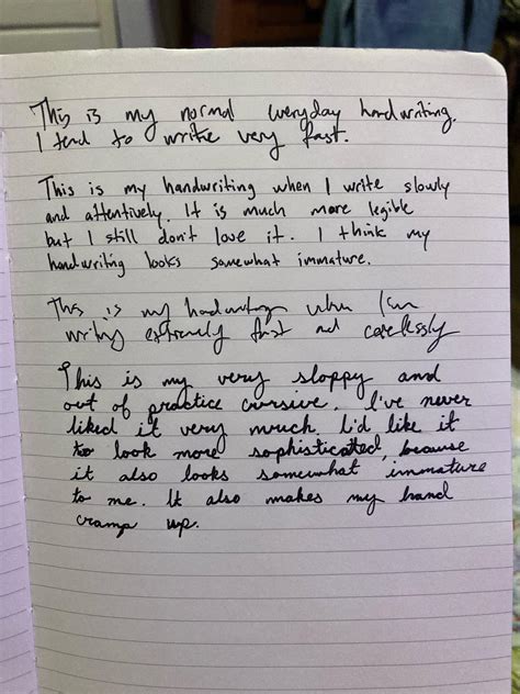 I recently picked up this style of handwriting after writing it for a ...