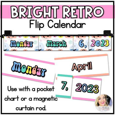 Flip Calendar Classroom Rod