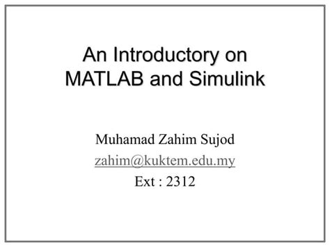 Image result for Matlab/Simulink Tutorial Ppt