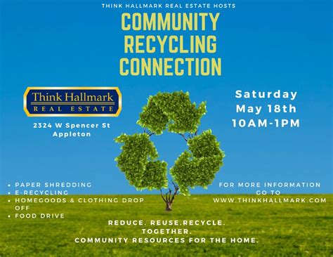 Community Recycling Connection, Think Hallmark Real Estate, Appleton ...