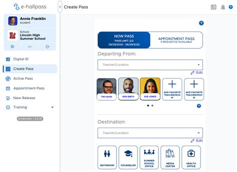 Electronic Hall Pass System