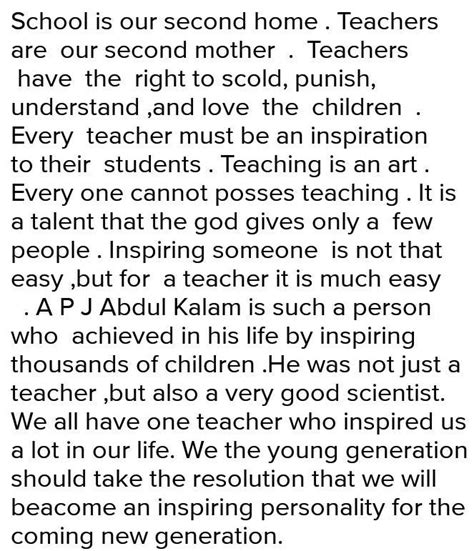 Write a descriptive paragraph in about 100-150 words on inspiring ...