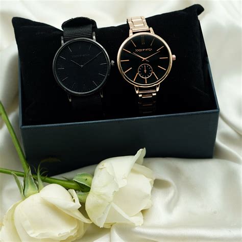 Shop Joker & Witch Black Couple Watch Gift Set Online For Men & Women