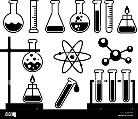 Laboratory Equipment Clipart Black And White