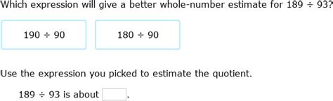 Image result for Estimate Quotients 5.3 Go Math Homework 5th