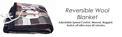 Buy HIGA COMFORT ELECTRIC BLANKETS Higa Comfort Wool Electric Under ...