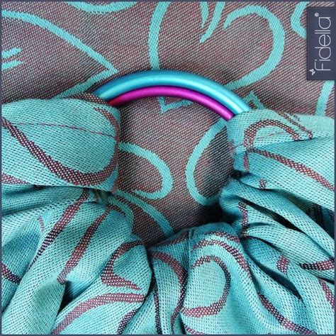 Ring sling, Cupid love, Turquoise and purple