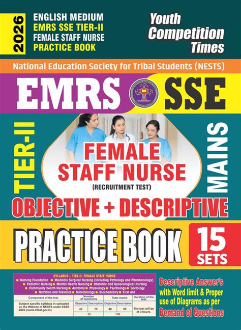 EMRS Staff Nurse Female Tier-II (Objective & Descriptive Questions) Pr ...