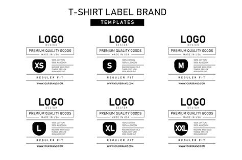 A set of templates for a t - shirt label brand. | Premium Vector